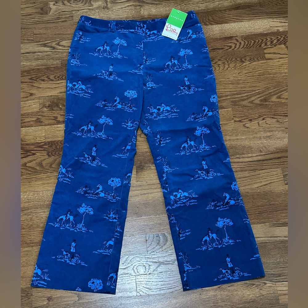 NWT Lilly Pulitzer Blue Corduroy Pants / Size: 12